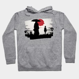 sunset japan Hoodie